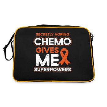 Secretly Hoping Chemo Gives Me Superpowers - Retro Bag - black/gold - Back