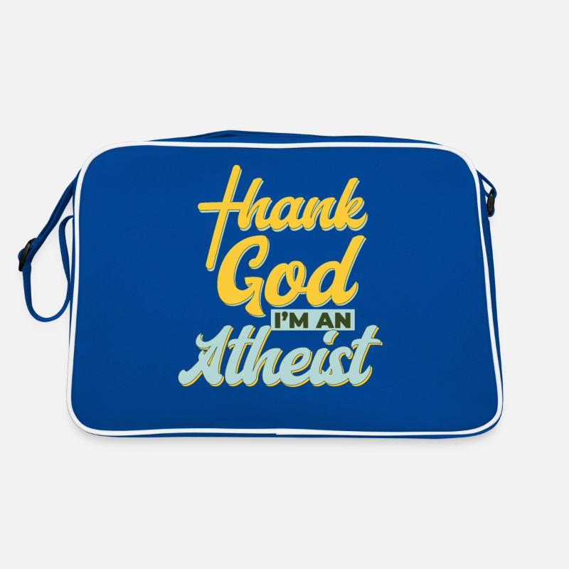 Atheismus Gott sei Dank bin ich Atheist Retro Tasche