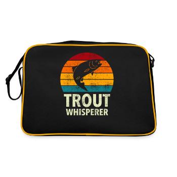 Rainbow Trout Trout Sport Fly Fishing and Fishing - Retro Bag - black/gold - Back