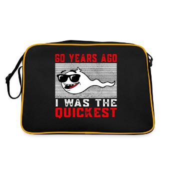 60 years ago I was the fastest 60.Geb - Retro Bag - black/gold - Back