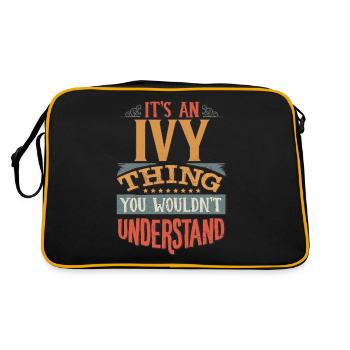 It's An Ivy Thing You Wouldn't Understand - Ivy - Retro Bag - black/gold - Back