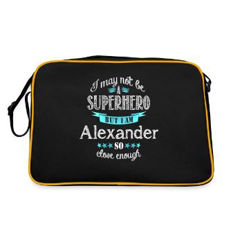 Alexandre - Sac Retro - noir/or - Dos