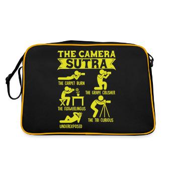 Photographe Photographie Appareil photo Photographe Cadeau - Sac Retro - noir/or - Dos