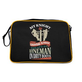 Electric Lineman - Retro Bag - black/gold - Back