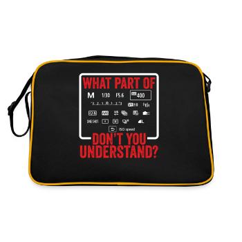 Photographe Photographie Appareil photo Photographe Cadeau - Sac Retro - noir/or - Dos