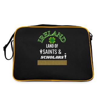 Ireland Land Of Saints And Scholars - Retro Bag - black/gold - Back