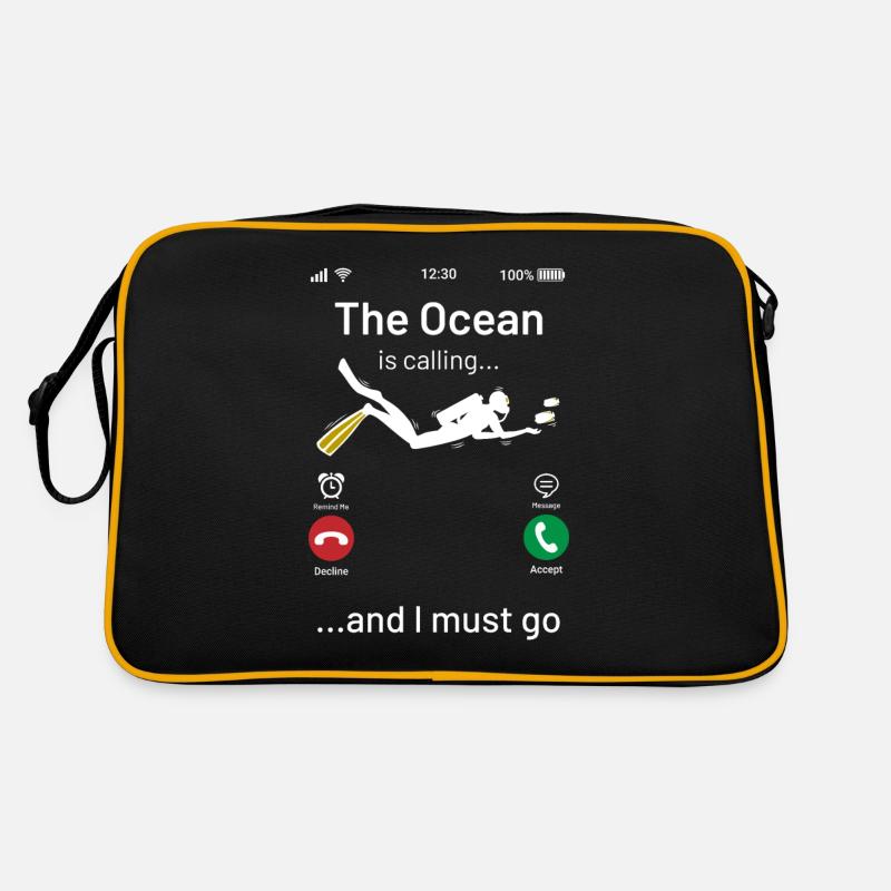 The Ocean is Calling Diving Retro Bag