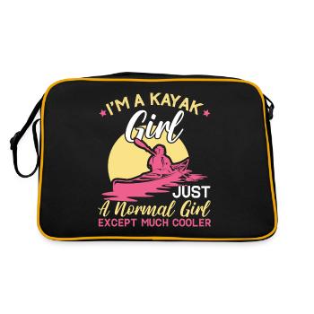 Kayak Canoë Kayak Je suis une fille de kayak - Sac Retro - noir/or - Dos