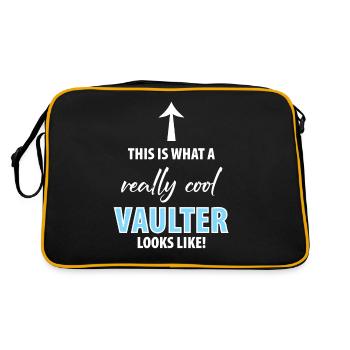 Chevaux Cheval Vaulter Vaulting Volti Vintage - Sac Retro - noir/or - Dos
