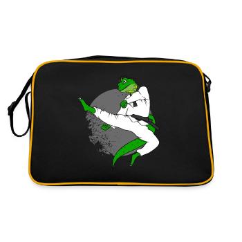 Iguana Karate Tae kwon do - Retro Bag - black/gold - Back