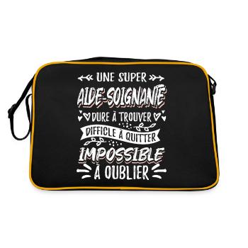 Aide Soignante Aides Soignants - Sac Retro - noir/or - Dos