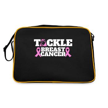 Awareness Breast Cancer Tackle Breast Cancer - Retro Bag - black/gold - Back