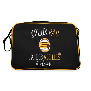 jpeux pas j ai des abeilles à élever - Sac Retro - noir/or - Dos