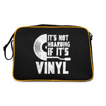 Collectionneur de disques vinyles - Sac Retro - noir/or - Dos