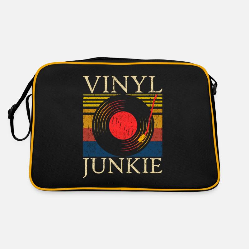 Collectionneur de disques Vinyl Junkie Sac Retro