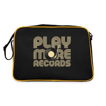 Collectionneur de disques vinyles - Sac Retro - noir/or - Dos