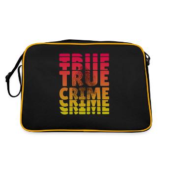 True Crime Fingerprint / Crime Junkie / - Retro Bag - black/gold - Back