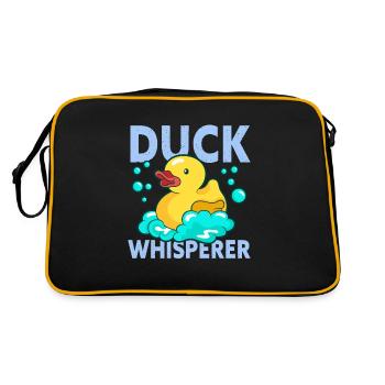 Duck Whisperer Rubber Duckling - Retro Bag - black/gold - Back