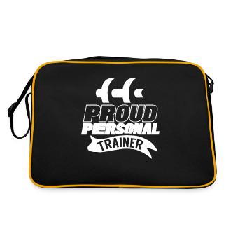 Proud Personal Trainer Fitness Trainer Fitness - Retro Bag - black/gold - Back