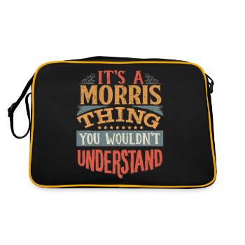 C’est une chose Morris que vous ne comprendriez pas - - Sac Retro - noir/or - Dos