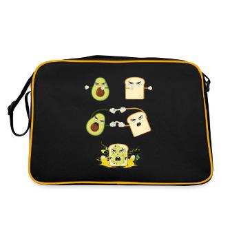 Avocado Toast Fusion Pain Tartiner Guacamole - Sac Retro - noir/or - Dos
