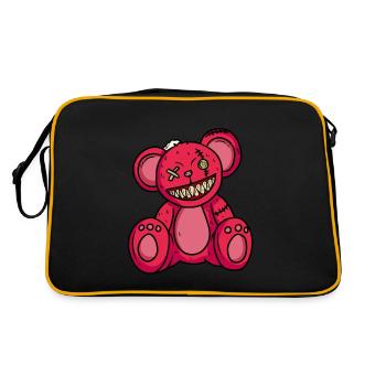 Horreur Teddy Bear Bloody Halloween - Sac Retro - noir/or - Dos