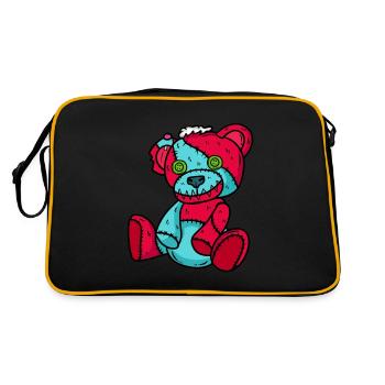Horreur Teddy Bear Halloween - Sac Retro - noir/or - Dos