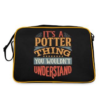 It's A Potter Thing You Wouldn't Understand - - Retro Bag - black/gold - Back