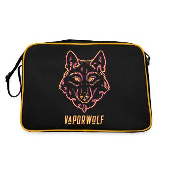Vaporwave Esthétique Wolf Retro Glitch Vaporwolf - Sac Retro - noir/or - Dos