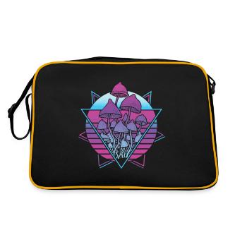 Champignons Vaporwave - Sac Retro - noir/or - Dos