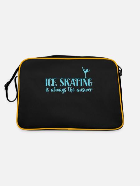 Le patinage sur glace est toujours la réponse Eis - Sac Retro - noir/or - Dos