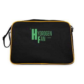 Hydrogen Fan Symbol H Fuel Cell Hydrogen - Retro Bag - black/gold - Back