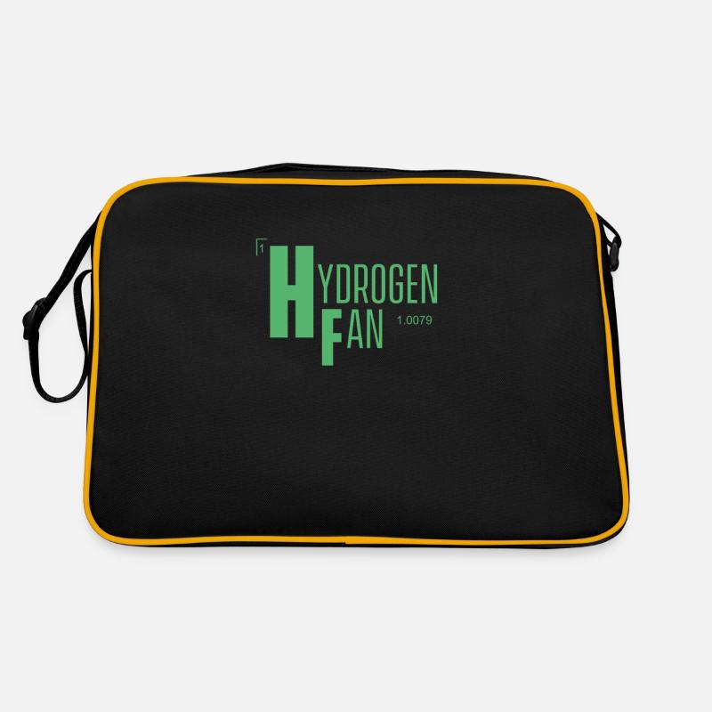 Hydrogen Fan Symbol H Fuel Cell Hydrogen Retro Bag