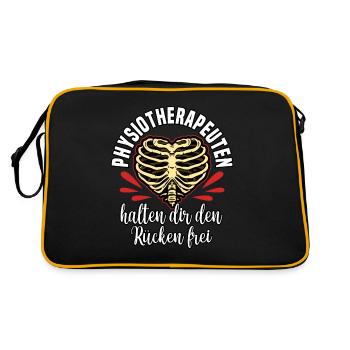 Physiotherapy Physiotherapist Physiotherapy - Retro Bag - black/gold - Back