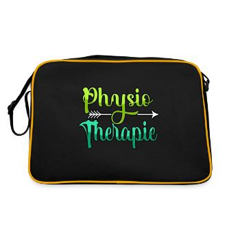 Physiotherapy Physiotherapist Physiotherapy - Retro Bag - black/gold - Back