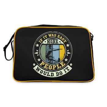 More people would do it Calisthenics - Retro Tasche - Schwarz/Gold - Hinten
