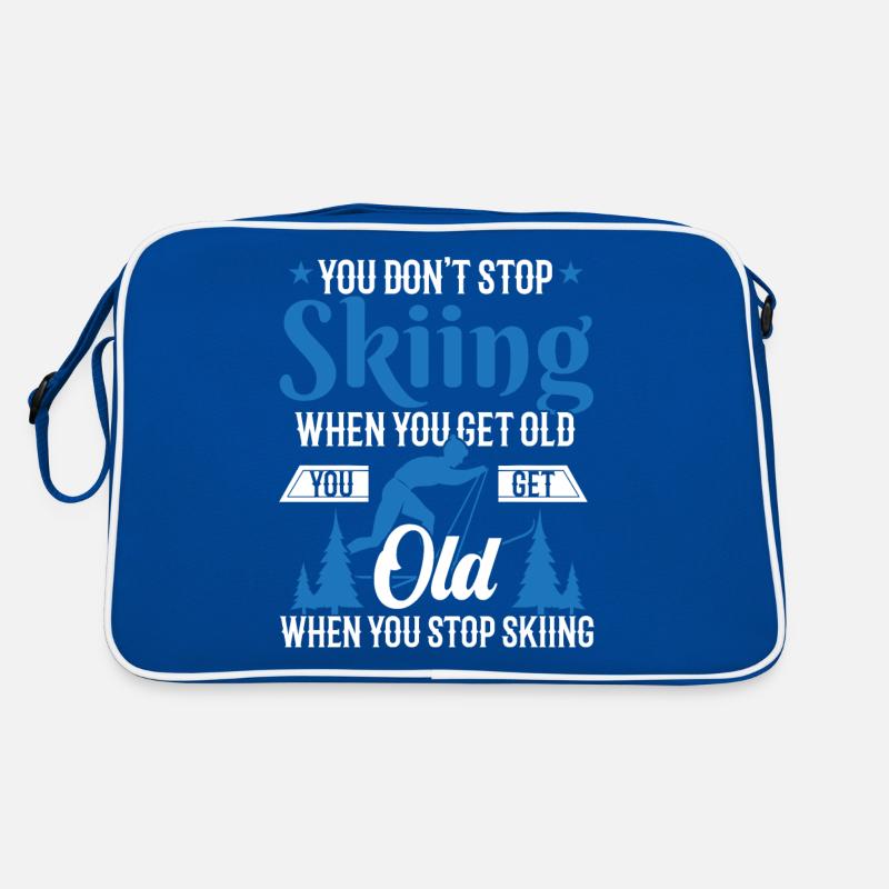 Ski Spruch Alter Mann Opa Retro Tasche