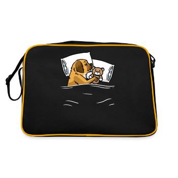 Tibet Spaniel Dog Official SleepEr Shirt - Retro Bag - black/gold - Back