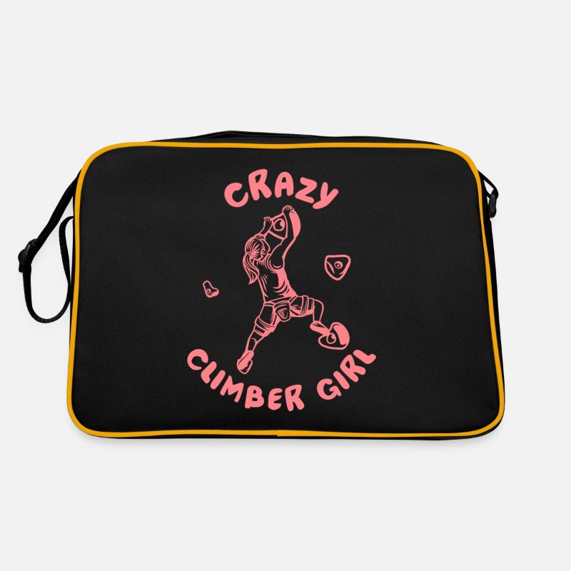Klettern Bergsport Kletterer Retro Tasche