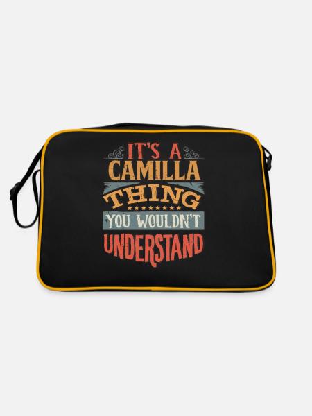 It's A Camilla Thing You Wouldnt Understand - - Retro Bag - black/gold - Back