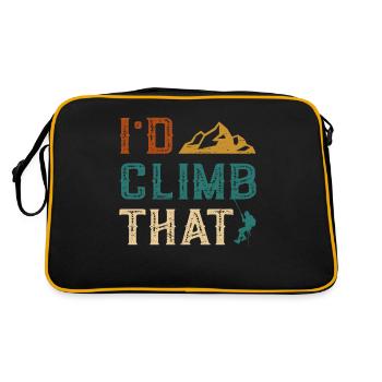 Rock Climbing Mountain Climber Bouldering - Retro Bag - black/gold - Back