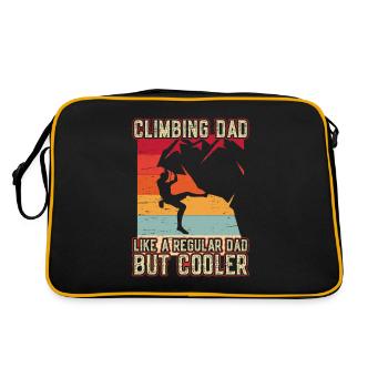 Rock Climbing Mountain Climber Bouldering - Retro Bag - black/gold - Back