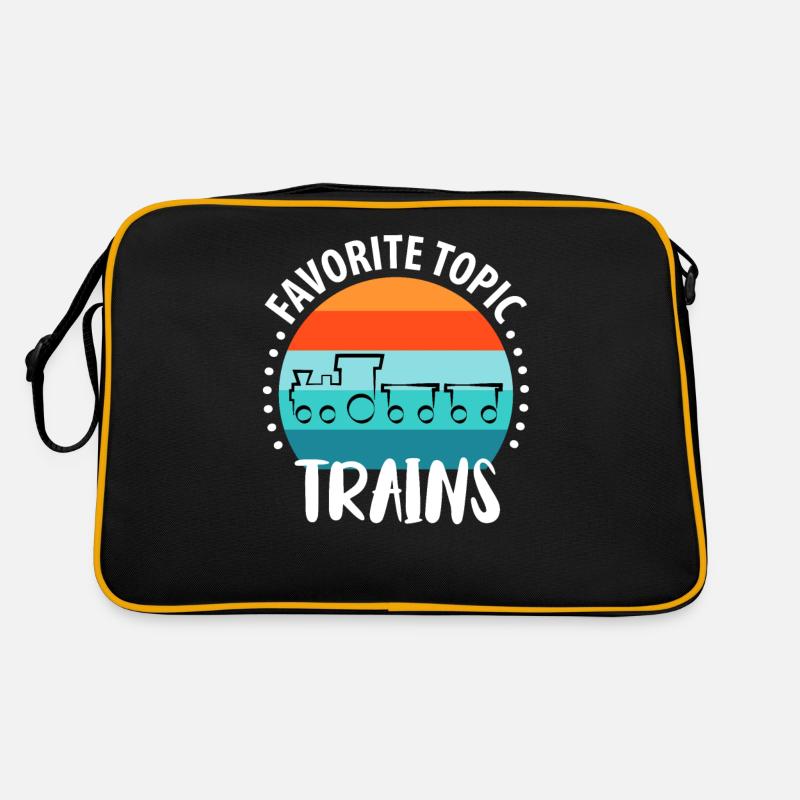 Train Chemin de fer Trains Trains Conducteurs de train Sac Retro