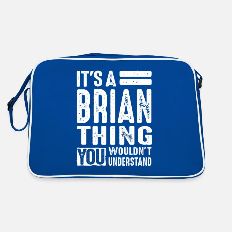 Brian Personalized Name Birthday Gift Retro Bag