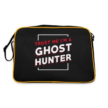 Ghost Hunter Ghost Hunt Cadeau paranormal - Sac Retro - noir/or - Dos