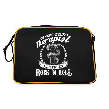 Joueur de rock and roll guitare rock rock n roll - Sac Retro - noir/or - Dos