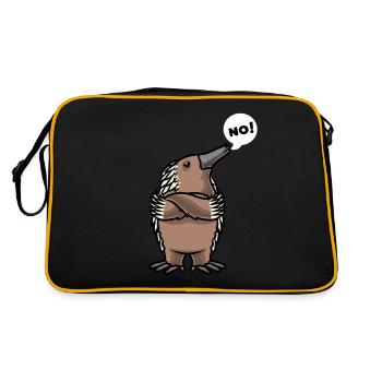Echidna Echidna Beaked Hedgehog - Retro Bag - black/gold - Back