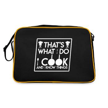 C’est ce que faire cuisiner et savoir les choses Cuisiner cuisiner - Sac Retro - noir/or - Dos