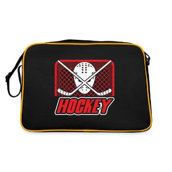 Hockey Hockey sur glace Hockey sur glace Hockey Joueurs de hockey Joueurs de hockey - Sac Retro - noir/or - Dos