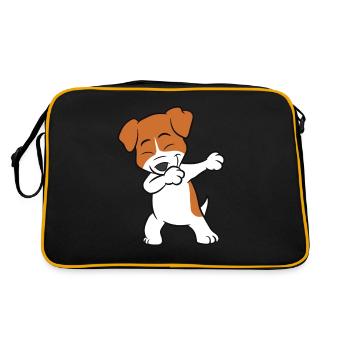 Dab Jack Russell Amour Jack Russell - Sac Retro - noir/or - Dos